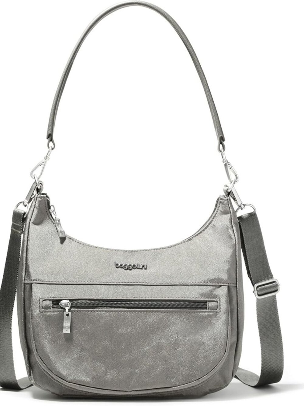 Stylish Half Moon Shoulder Bag with Replaceable Straps - Versatile Crossbody